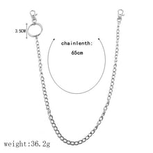 Load image into Gallery viewer, Long Metal Wallet Chain Leash Pant Jean Keychain Ring Clip Men's Hip Hop Jewelry