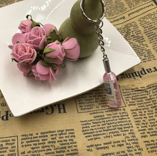 Load image into Gallery viewer, Fashion New Women/Men's Fashion Handmade Resin Wine Bottle Key Chains charm Key Rings Alloy Charms Gifts  Wholesale