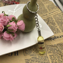 Load image into Gallery viewer, Fashion New Women/Men's Fashion Handmade Resin Wine Bottle Key Chains charm Key Rings Alloy Charms Gifts  Wholesale