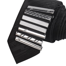Load image into Gallery viewer, Tie Pin For Men Classic Meter Tie Clips Copper Tie Bar Quality Enamel Tie Collar Pin Crystal Business Corbata Necktie Clip